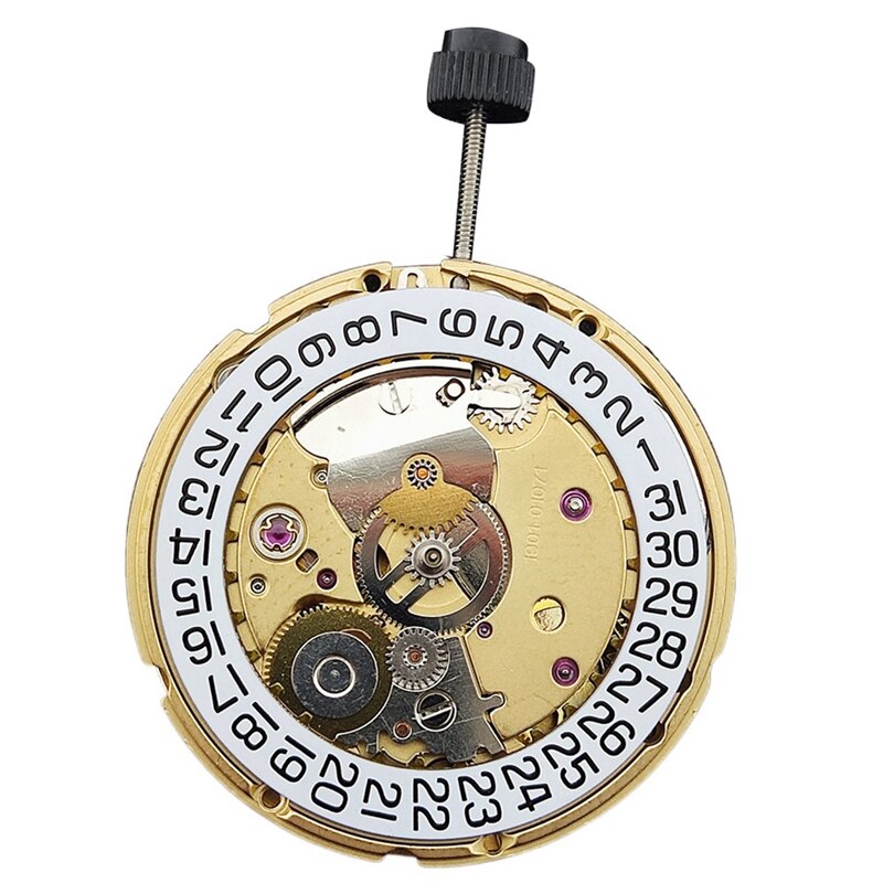 Pt5000 tự động chuyển động Đồng hồ cơ 21600 Bph-28800 BPH hiển thị ngày Clone 2824 25 Jewel 25.6 mét