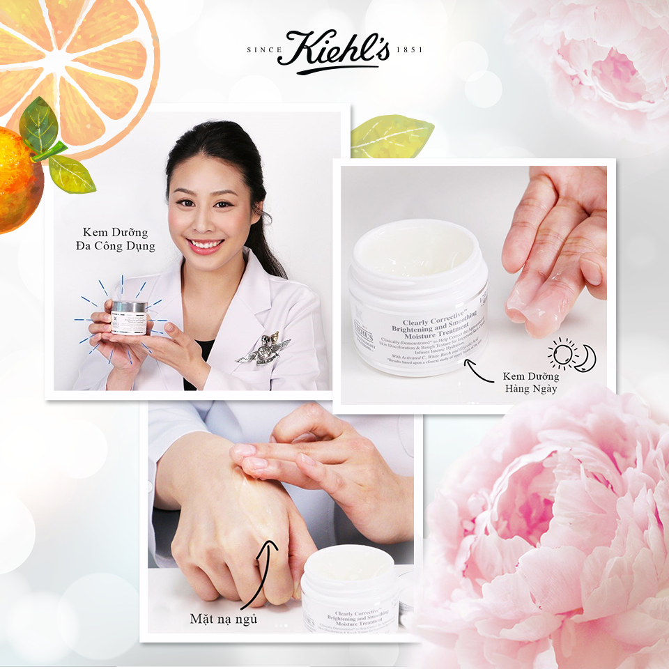 [Hcm][Mini Size 7Ml] Kiehls - Kem Dưỡng Kiehls Clearly Corrective Brightening And Smoothing Treatment