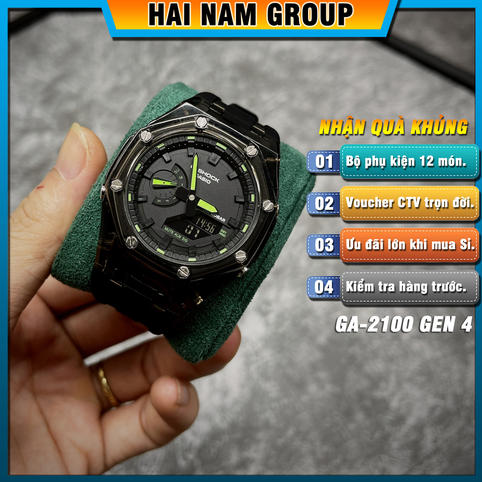 Đồng hồ nam G-SHOCK GA 2100 Custom AP Gen 4 | GA-2100 HNG4012