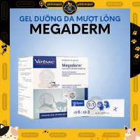 [ CHÍNH HÃNG ] Megaderm Virbac hộp 28 gói - Gel giúp dưỡng đẹp da mượt lông chó mèo