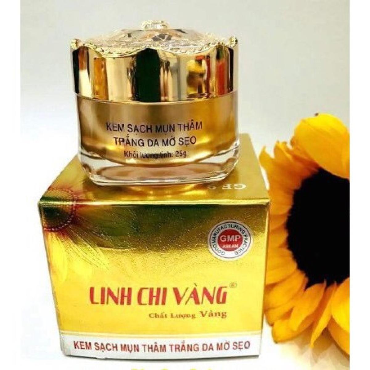[HCM]Kem Mụn - Xóa Thâm - Liền Sẹo LINH CHI VÀNG 25g