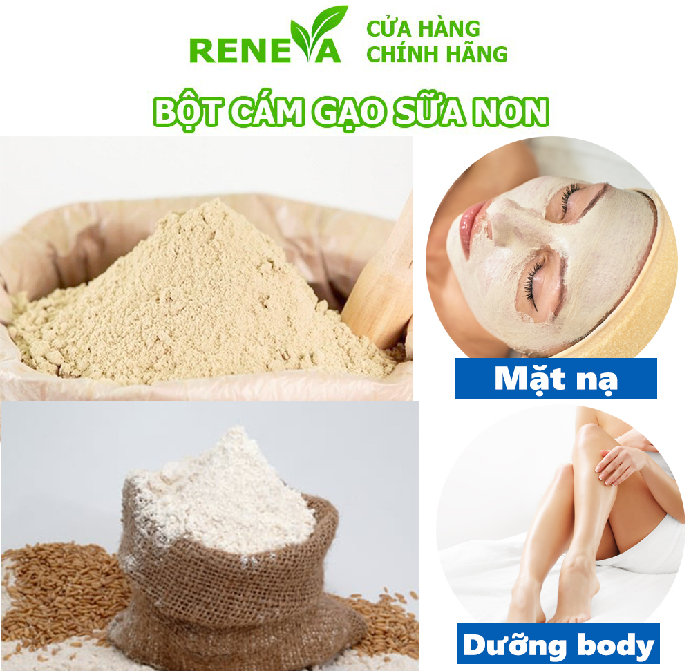 Bột Cám Gạo Sữa Non Nguyên Chất 100gr Loại Xịn Cao Cấp giúp Dưỡng Trắng Da Trẻ Hóa Làn Da Bạn Chỉ Trong 2 Tuần