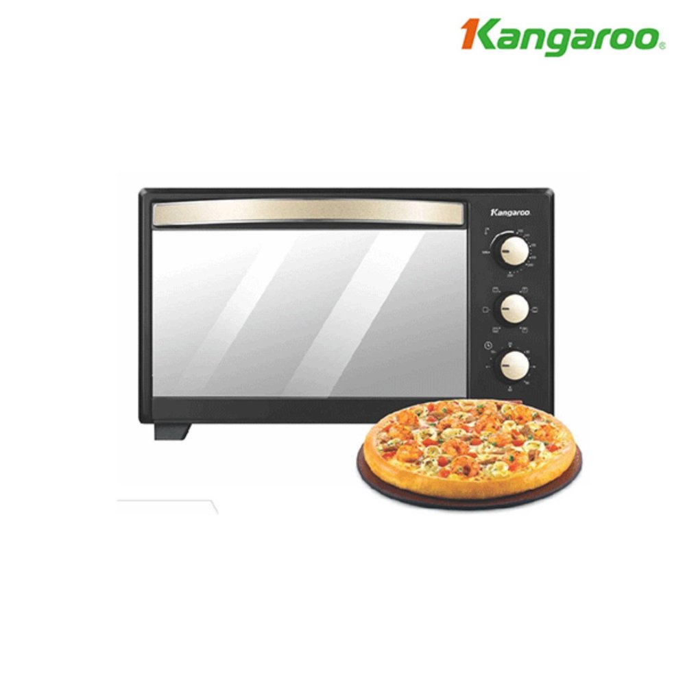 Lò nướng điện Kangaroo KG3201 32 lít, màu nâu vàng, dung tích lớn, điều khiển cơ