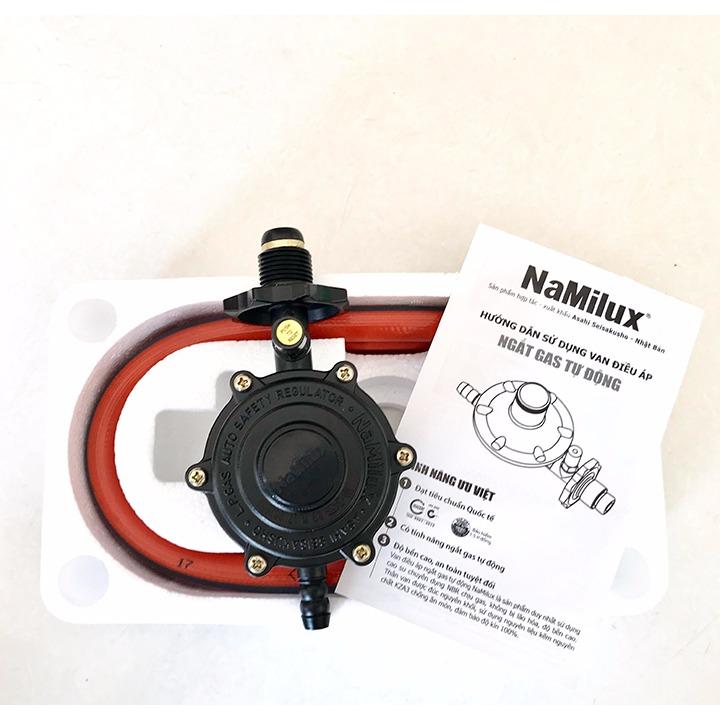 Van Điều Áp An Toàn Ngắt Gas Tự Động  Van Gas NaMilux NA-345S-VN có dây dẫn gas dùng cho bình gas lớn gia đình