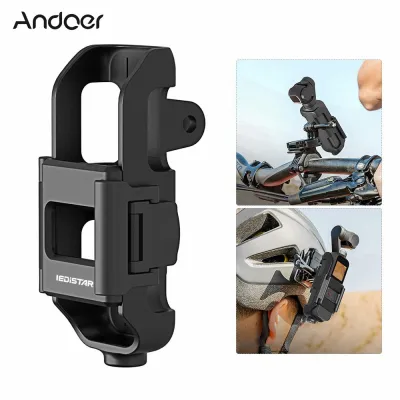 Action Cam Mount Housing Case Protective Cover Tripod Mount Holder Bracket with 1/4 Screw Hole Accessory Replacement for DJI OSMO Pocket Handheld Gimbal for Selfie Stick Monopod Bike Motorcycle
