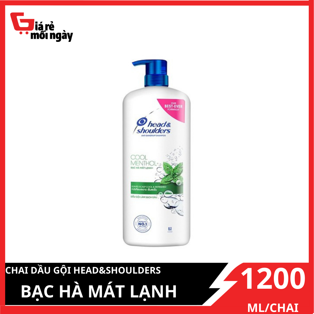 Dầu gội Head&Shoulders Bạc hà 1200ml