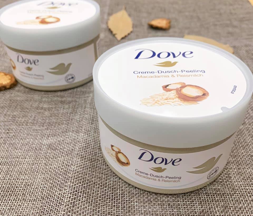 Kem tẩy da chết Dove chiết xuất từ quả macadamia