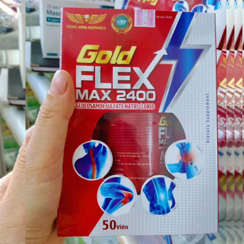 Viên uống bổ khớp GOLD FLEX MAX 2400 giúp tăng tiết dịch Khớp giảm đau khớp giảm thoái hóa khớp phục