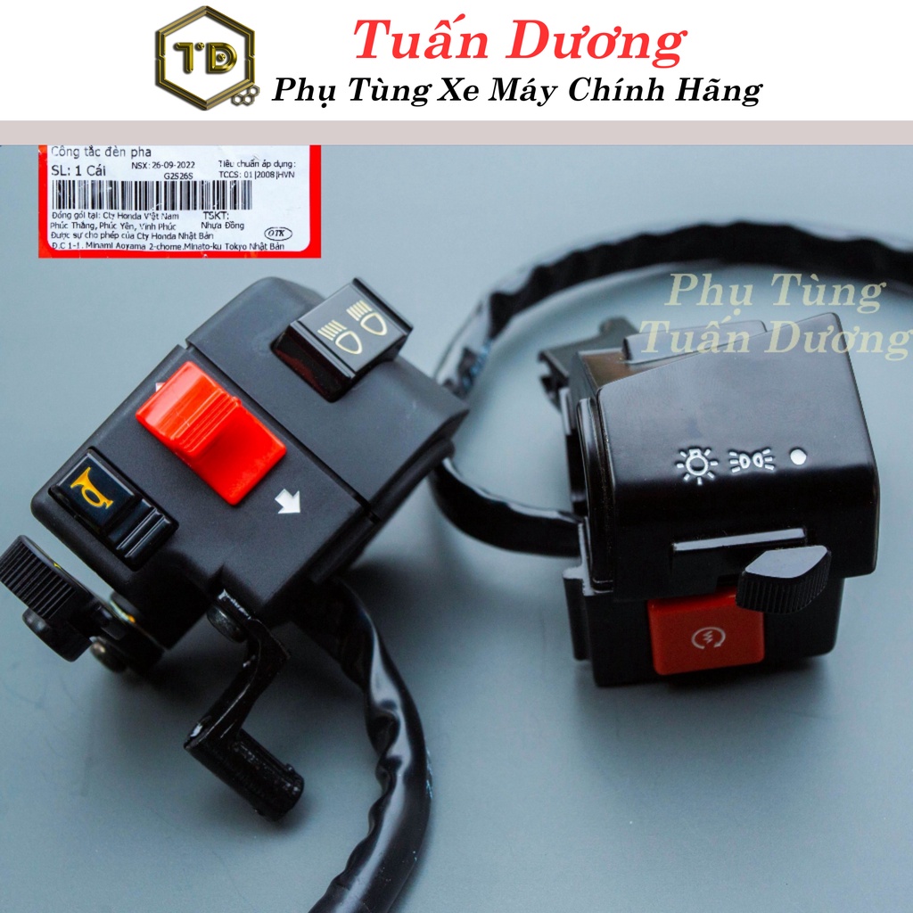 Cụm Công Tắc Lắp Xe Dream Việt Hàng Zin [ Chính Hãng ] - Bộ Điều Khiển Supper Dream Hàng Xịn Lắp Dr