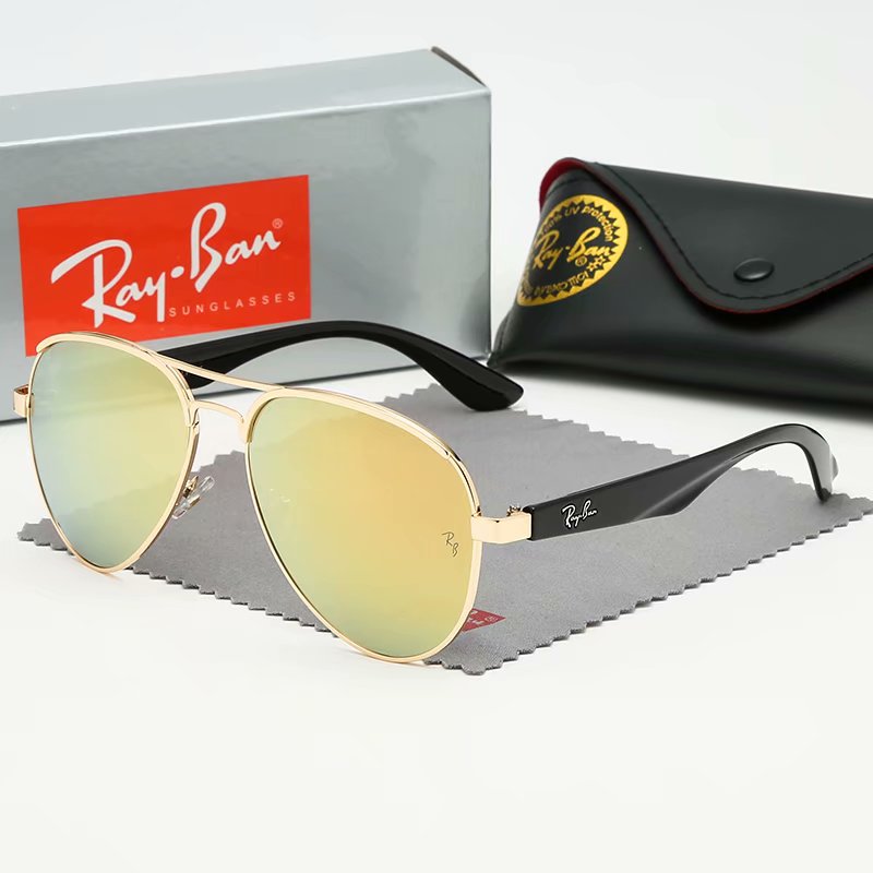 Ray-ban glasses Thời trang RAY BAN nam nữ kính râm gương Vintage hàng không thí điểm kính râm Kính phân cực bán kính râm thể thao rayban sunglasses 3523 aviator glasses