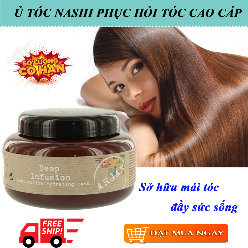 Dầu Hấp Tóc Nashi Argan Kem Ủ Phục Hồi Tóc Kem Dưỡng Tóc. Phục Hồi Tóc Hư Tổn Dưỡng Tóc Giúp Tóc Mềm Mượt Dày Hơn Bảo Vệ Tóc Trước Tia Uv. Giá Ưu Đãi - Mua Ngay Hôm Nay!!!