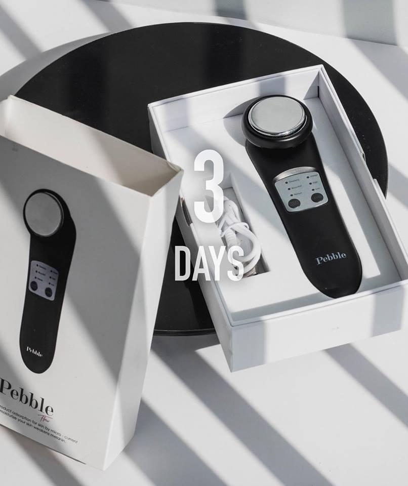 [HCM]Máy Massage Chăm Sóc Da Mặt Pebble Fluer