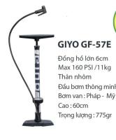 Bơm Xe Đạp GIYO GF-57E 160PSI/11kg Van Thông Minh