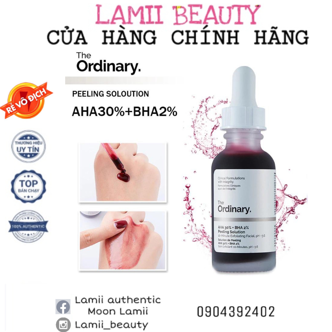 [Hcm]Tẩy Da Chết Hoá Học The Ordinary Peeling Solution 30Ml