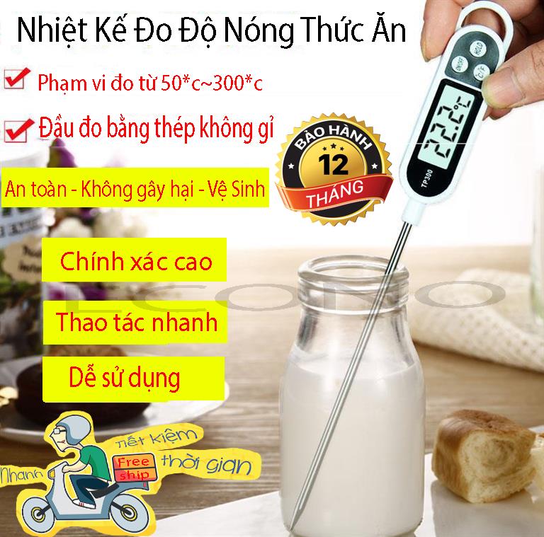 Nhiệt Kế Phòng Bếp Nhiệt Kế Pha Sữa Cho Trẻ Em Nhiệt Kế Đo Độ Nước Tắm Nhiệt Kế Nấu Ăn Pha Sữa Kt300 (Màu Trắng) Cấu Trúc Nhỏ Gọn Dễ Sử Dụng Nhiệt Độ Hiển Thị Trên Màn Hình Lcd. Bảo Hành Trên Toàn Quốc