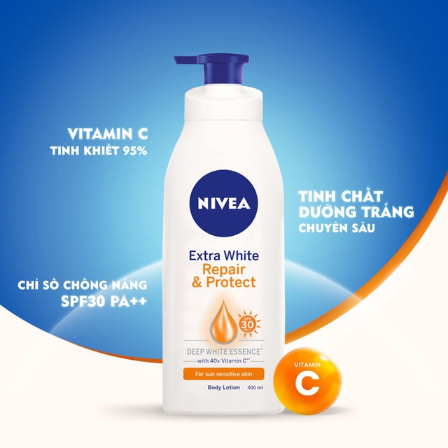 [Hcm]Sữa Dưỡng Thể Nivea Trắng Da Chống Nắng