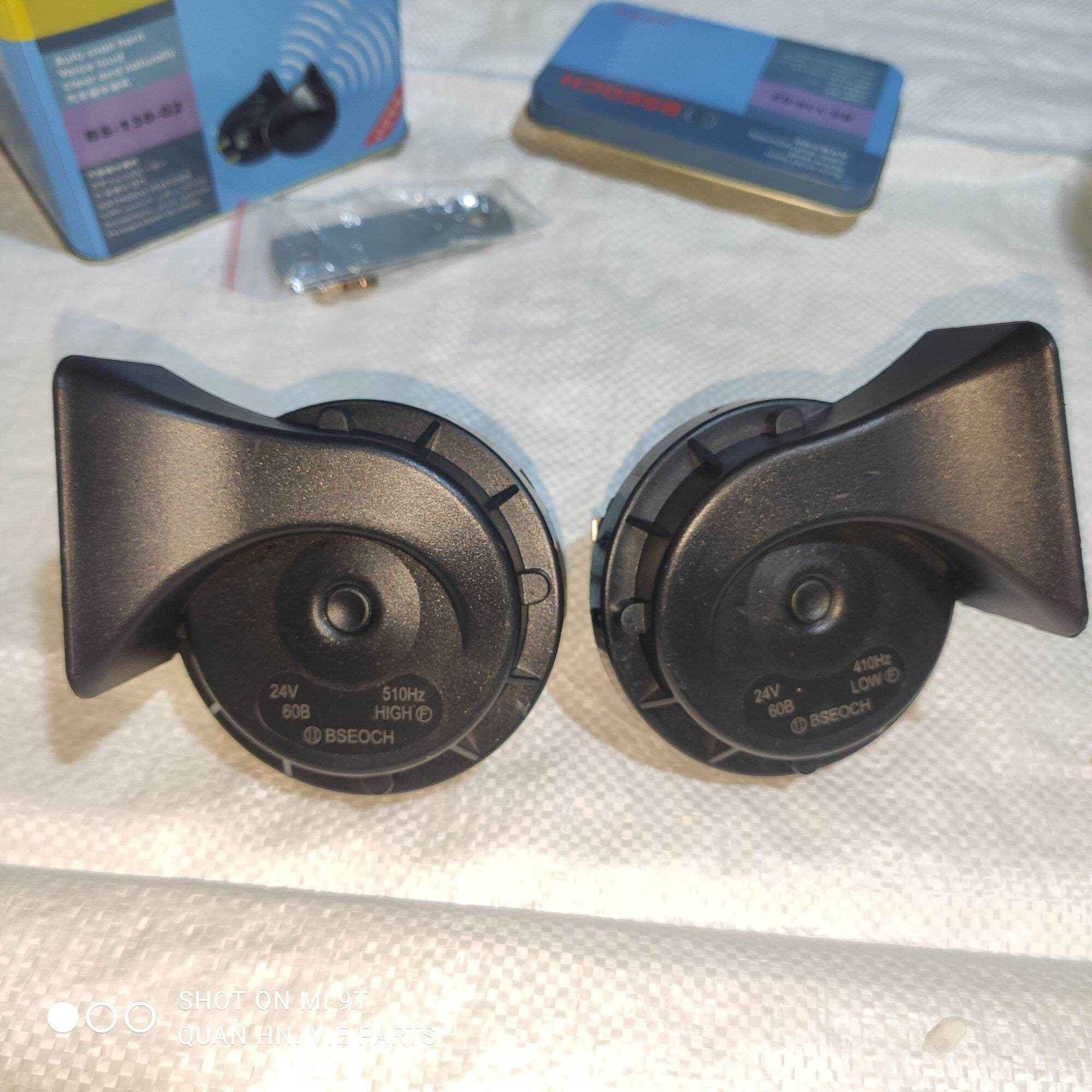 KMDB. Còi 12V/24V hộp sắt. Còi sên ô tô 12V 24V sịn sò. còi sên xe tải 12V/24v kèn ô tô tải. còi s