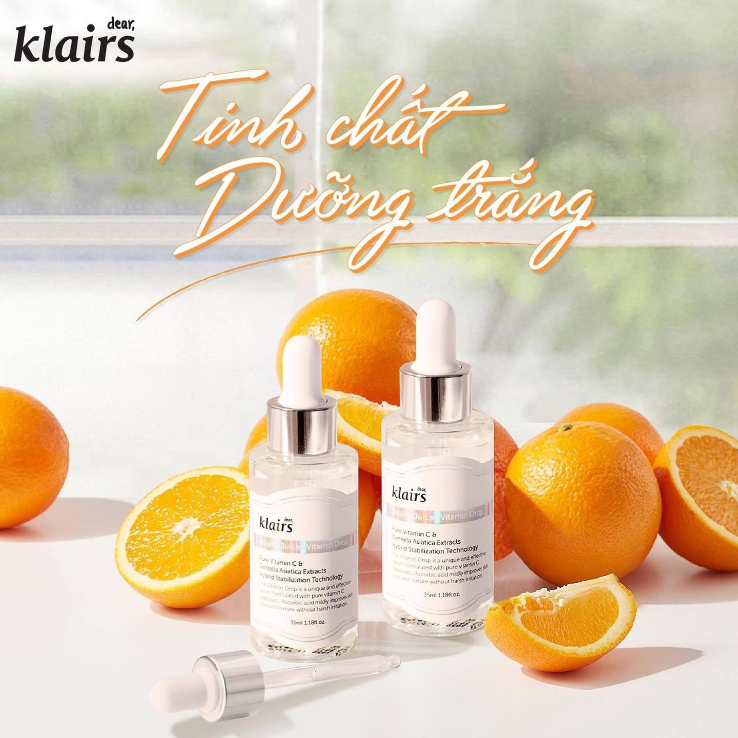 Tinh Chất Vitamin C Dưỡng Trắng Da Klairs Freshly Juiced 35Ml