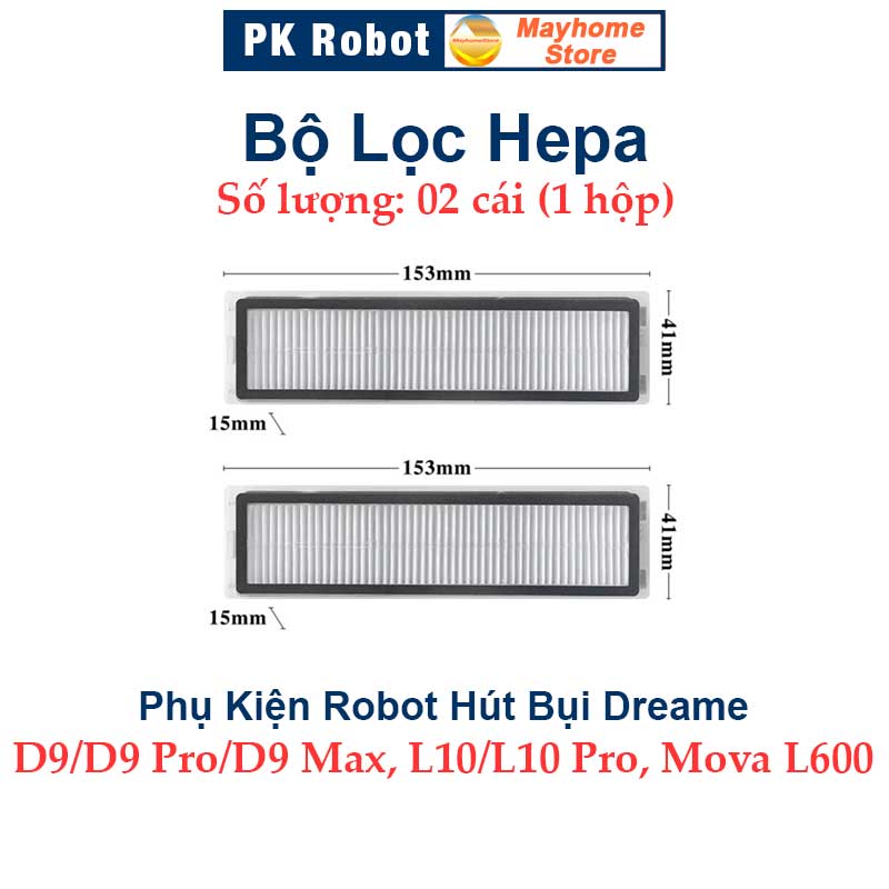 Phụ Kiện Robot Hút Bụi Dreame D9/ D9 Pro/ D9 Max L10/ L10 Pro Mova L600.Phụ Kiện Robot Hút Bụi Lau N