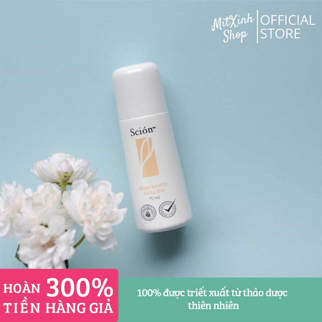 Lăn Khử Mùi Scion Pure White Roll On Nuskin Giữ Vùng Da Dưới Cánh Tay Khô Thoáng - Cam Kết Hàng
