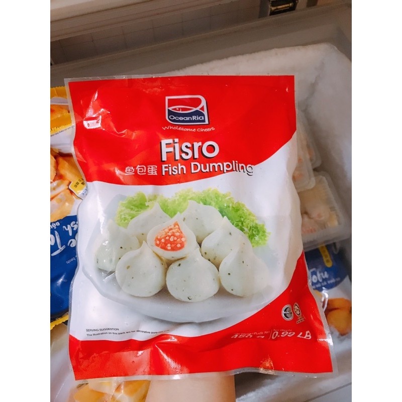 Viên thả lẩu bánh bao trứng cá hồi Ocean Ria 450g - cá viên nhúng lẩu nhập khẩu - Hansik Kitchen