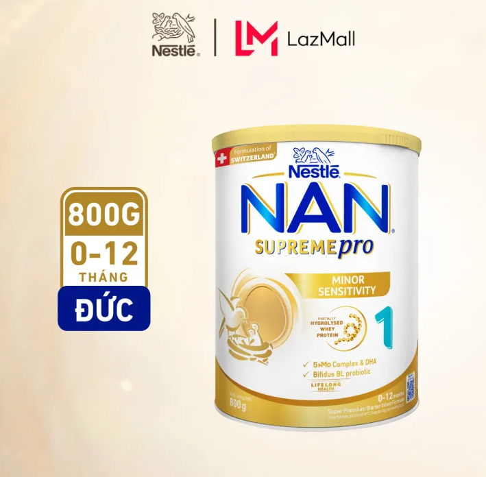 [HCM]Sữa dinh dưỡng công thức Nestle NAN SUPREMEPRO 1 5HMO lon 800g