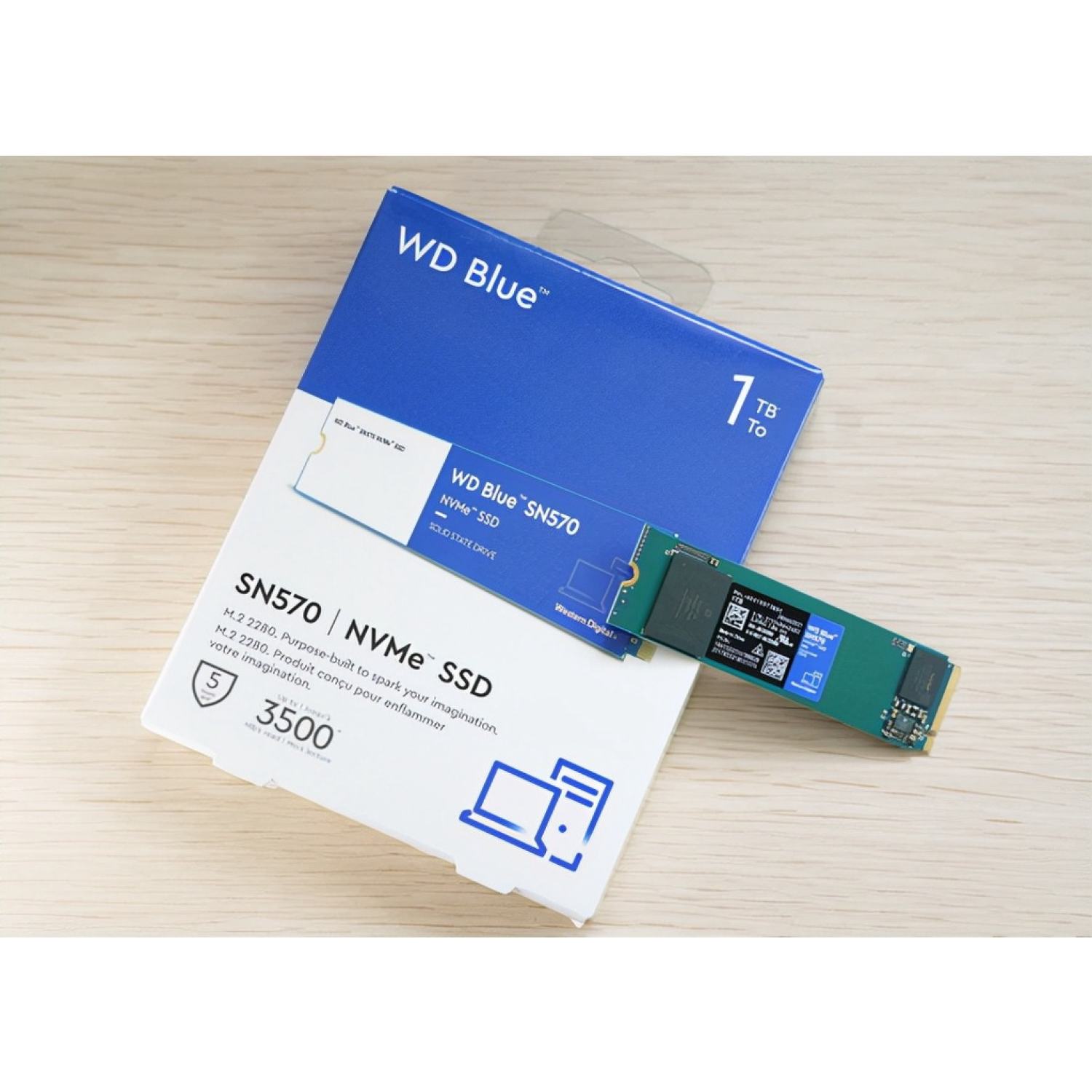 Ổ Cứng SSD 500GB WD Blue SN570 NVMe M2 PCIe Gen 3 x4 2280 (WDS500G3B0C) - BH 5 Năm