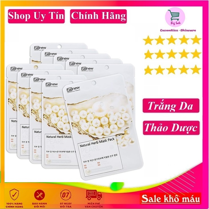 20 Đắp Mặt Nạ Dưỡng Da Hàn Quốc Cao Cấp Đa Chức Năng Vừa Trị Mụn Giúp Da Trắng Sáng Rạng Ngời Benew Mix Vị - Hàng Chính Hãng
