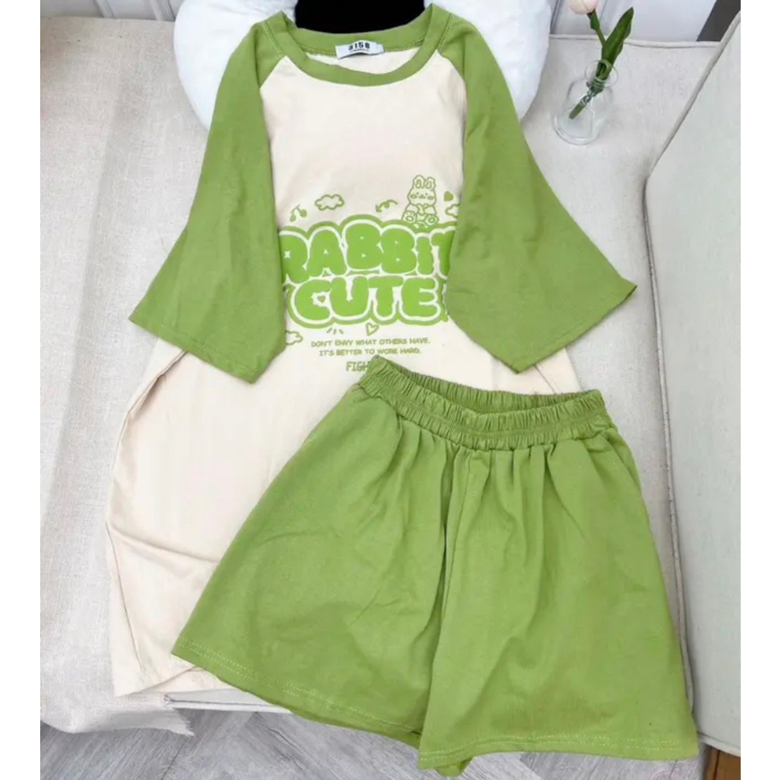 Set Bộ Đùi Nữ RapLang CuTe From Rộng Chất Cotton Su Thấm Hút Mồ Hôi