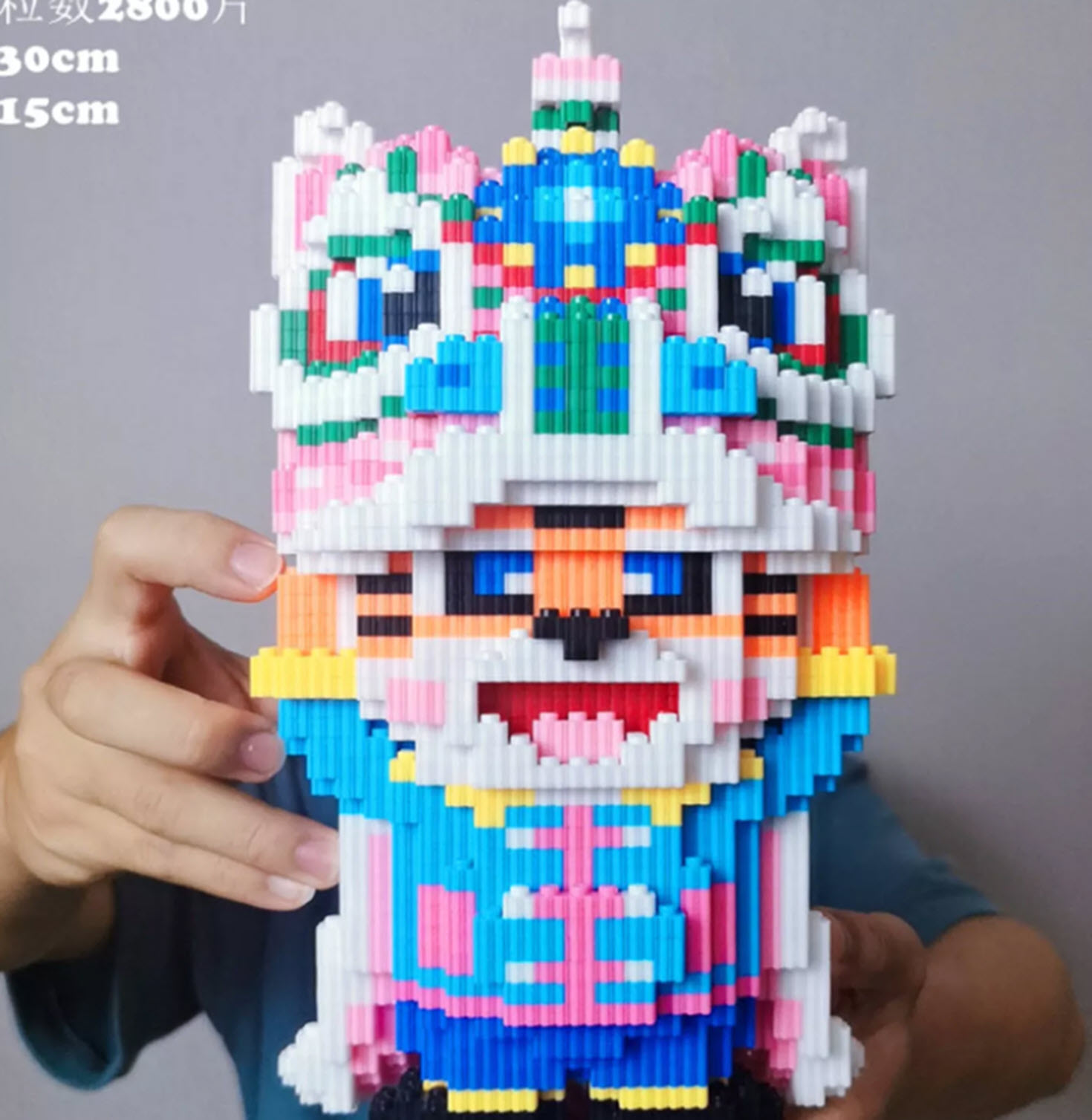 [SIÊU MỚI RẺ ĐẸP ] Lego Đồ chơi trẻ em lắp ráp chú mèo múa lân  con Lân  chú mèo Doraemon múa lân dễ thương