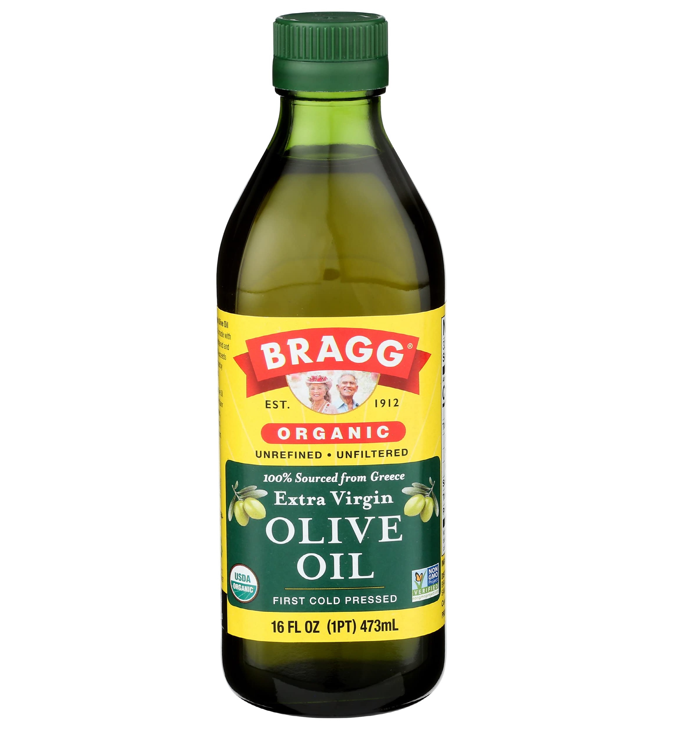 [Hoàn Tiền 15%]Dầu oliu nguyên chất hữu cơ ép lạnh Bragg Organic Extra Virgin Olive oil