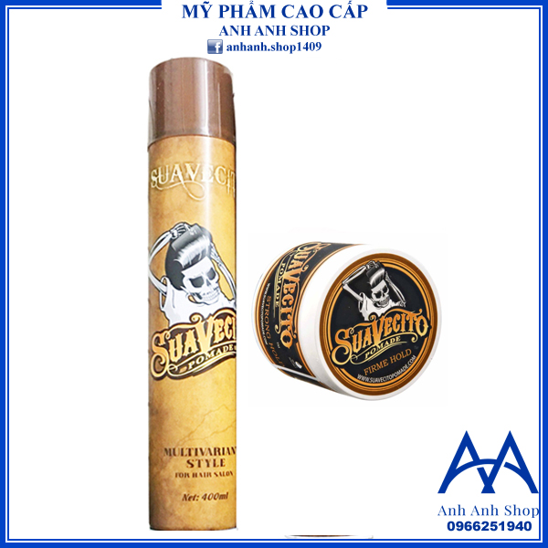 Combo Gôm 300Ml Và Sáp Suavecito 100G