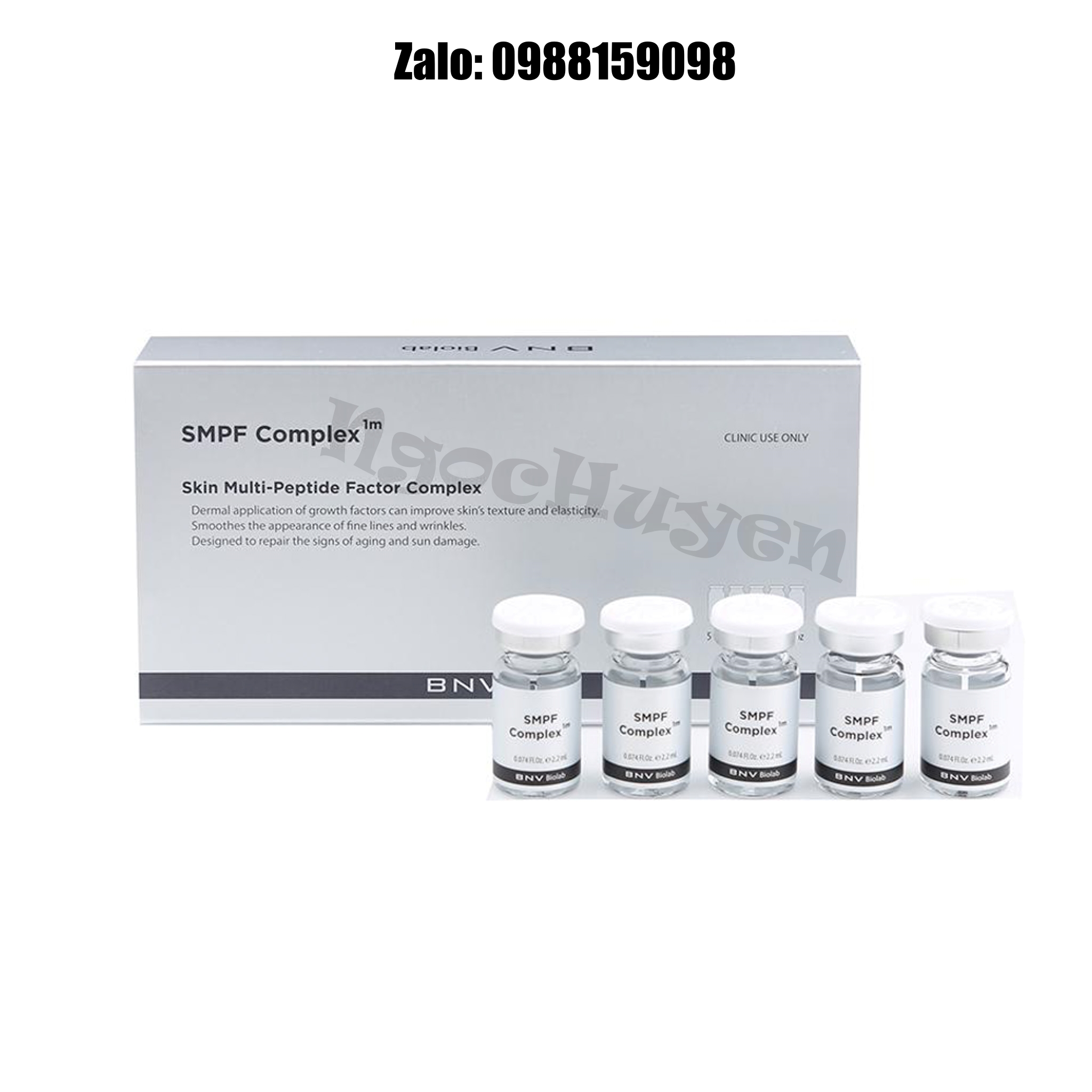 Tinh chất căng bóng da tiêm meso SMPF Complex - 1hộp 5 lọ 2.5ml