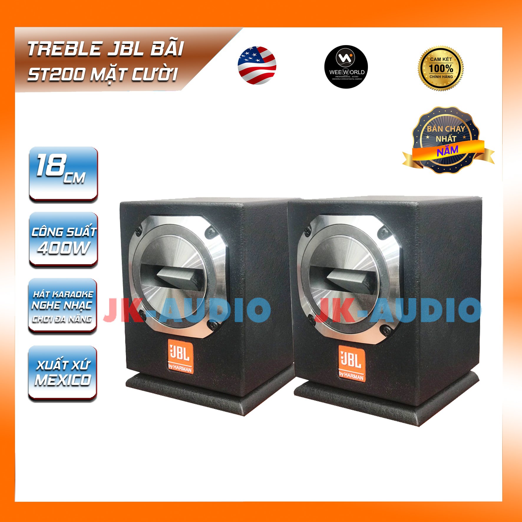 Loa treble JBL ST200 mặt cười