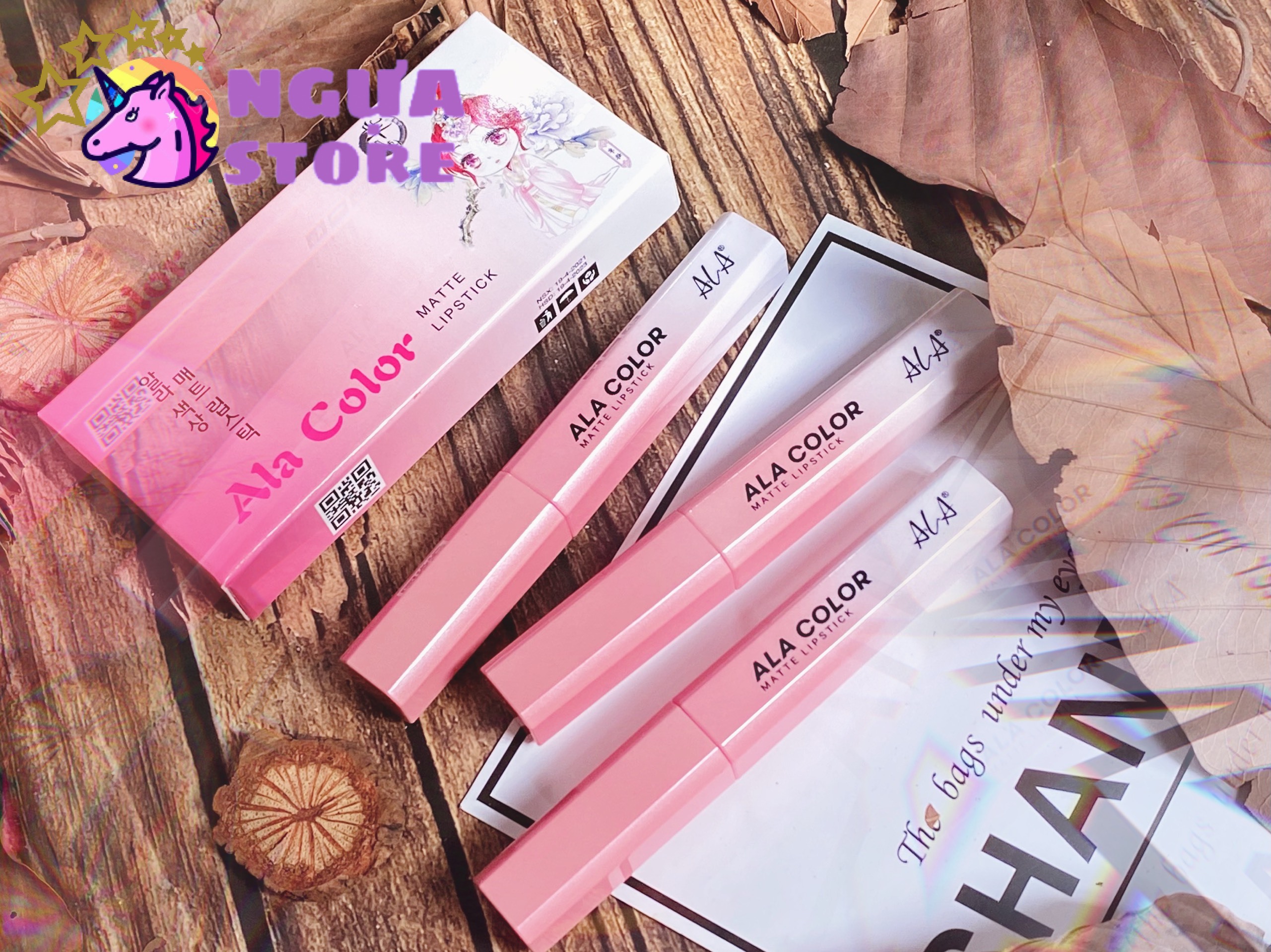 🦄 Set 3c son kem lì BÉ GÁI QQ chính hãng We Store cute cute mịn môi sỉ rẻ