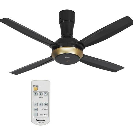 Quạt trần 4 cánh màu đen F56XPG BÀO HÀNH 2 NĂM