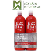 Dầu gội xả tái sinh siêu phục hồi Tigi Bed Head Resurrection Supper Repair 750ML tigi đỏ bản au mỹ
