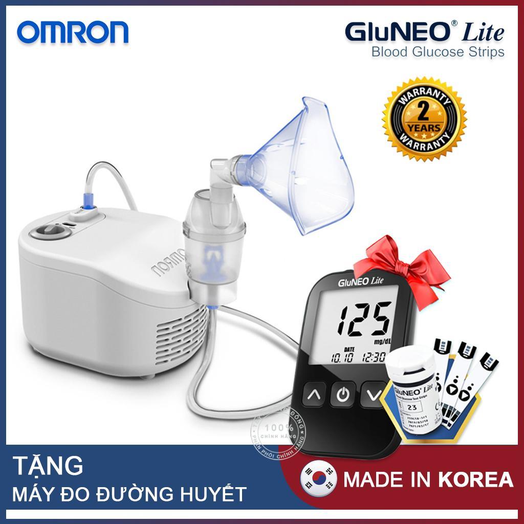 Máy Xông Khí Dung Omron Ne - C101 + Tặng Máy Đo Đường Huyết Gluneo Lite Hàn Quốc