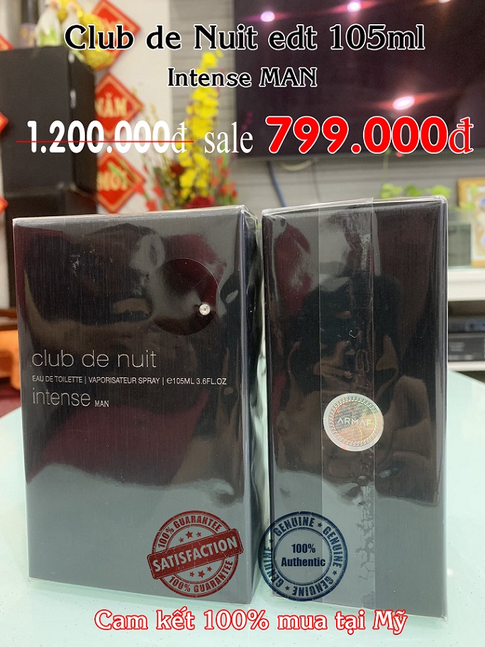 Nước hoa ARMAF Club de Nuit Intense Man EDT 105ml AUTH người nhà US gửi về .