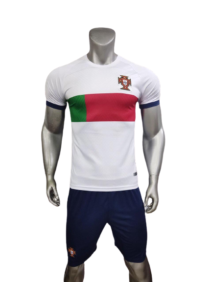 Quần áo bóng đá Bồ Đào Nha màu trắng 22-23 CÓ IN ẤN