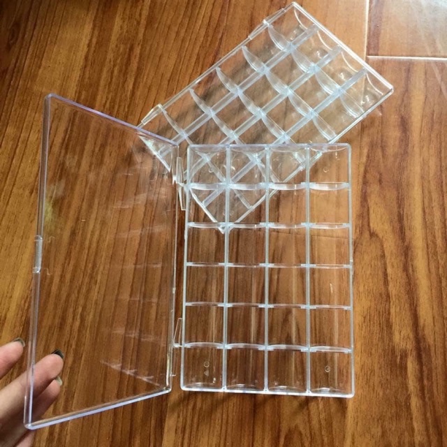 Khay Đựng Đá Nailkhay Đựng Đá 24 Ô"Chất Liệu Mika Siêu Bền Bỉ"Gấp 2 Lần Khay Đựng Đá Thông Thường