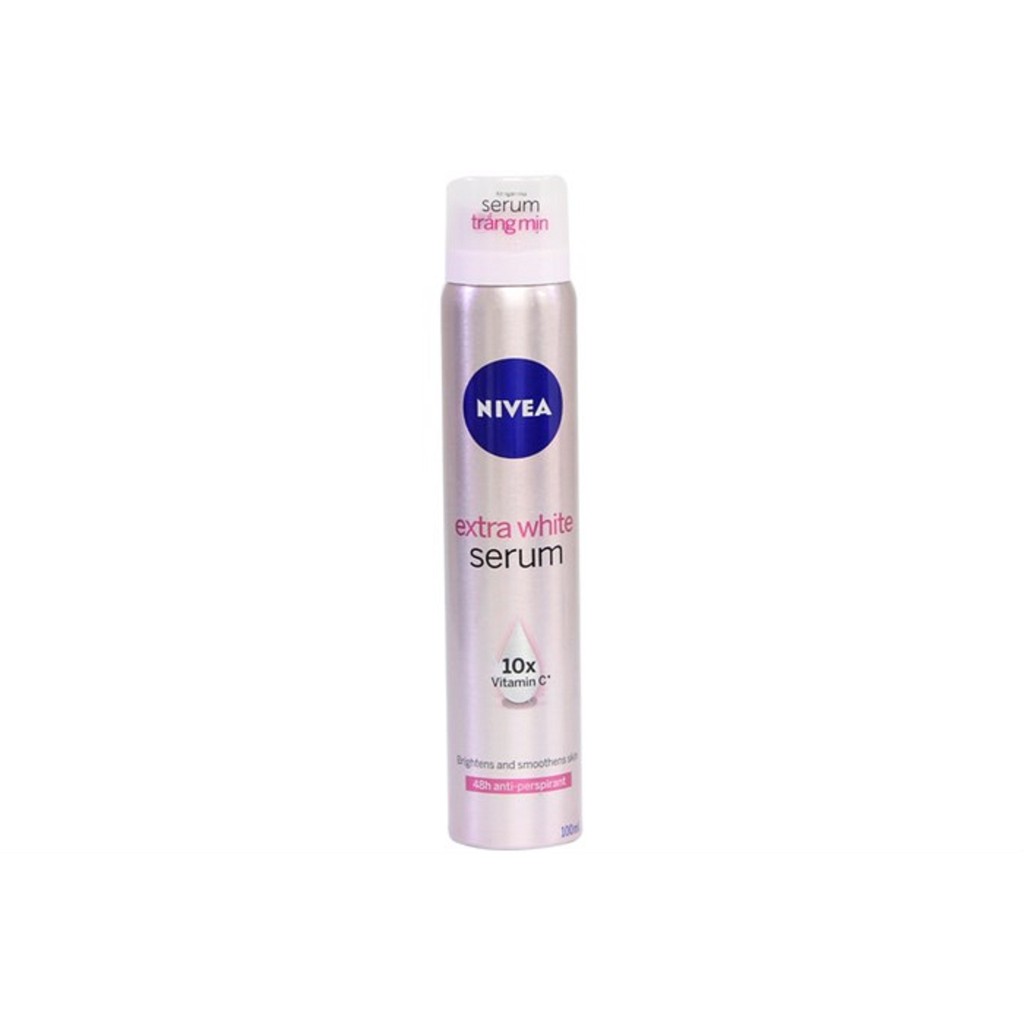 [Hcm]Xịt Ngăn Mùi Nivea Sáng Mịn Giảm Tiết Mồ Hôi Và Ngăn Mùi Hiệu Quả Tới 48 Giờ 100Ml