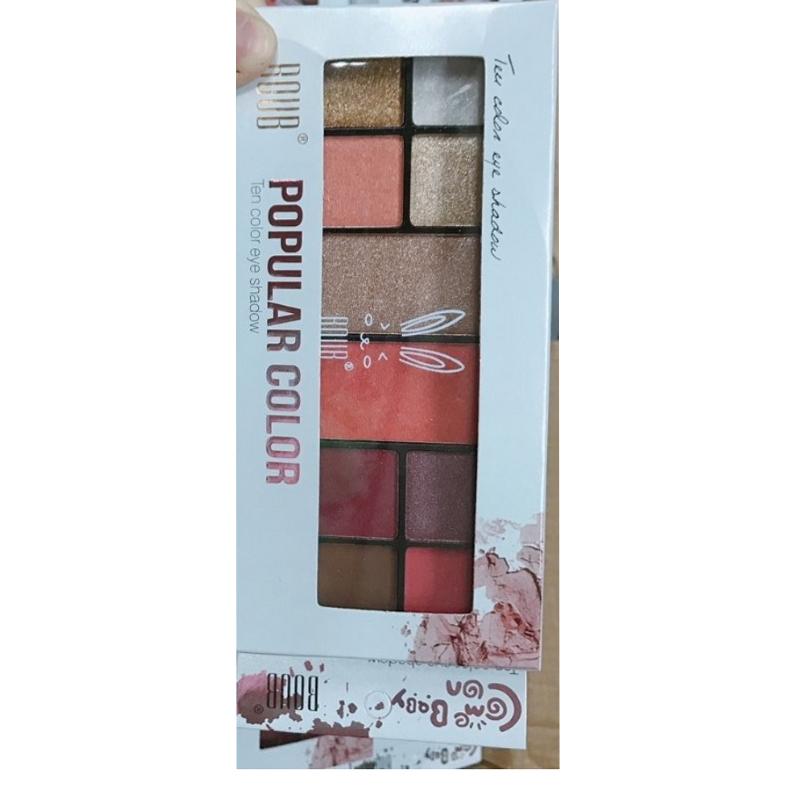 Phấn Màu Mắt 10 Ô Bắt Sáng Popular Color Hàn Quốc - Beige