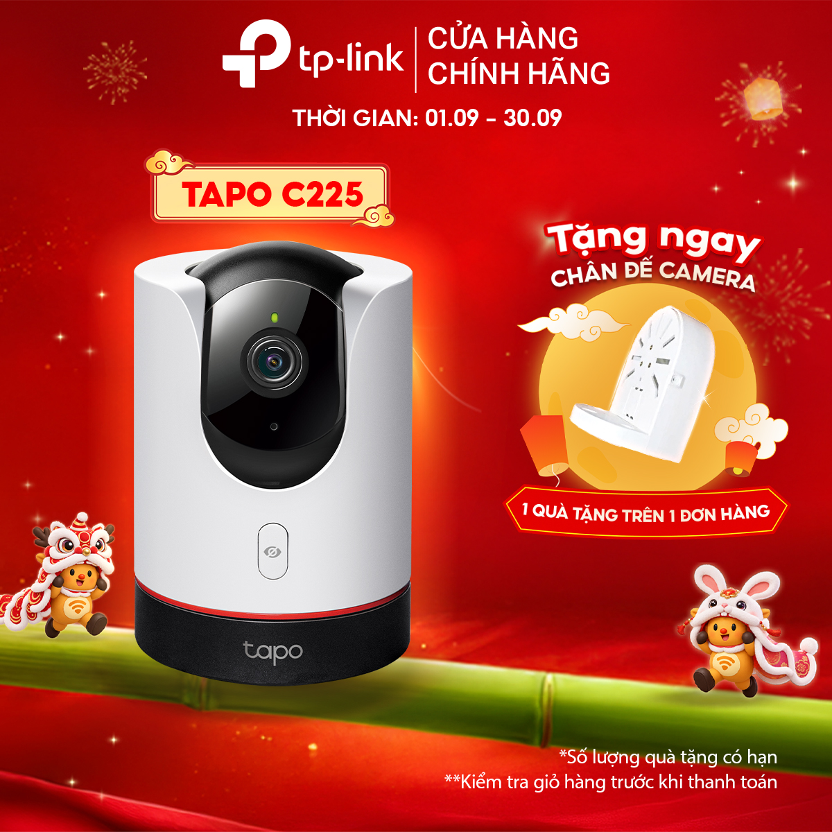 Camera IP Wifi Tapo C225 - Quay quét 360 độ, Phát hiện người và xe cộ