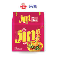 Lốc 5 gói mì Jin Cay Otoki hương vị chuẩn Hàn vị cay bùng nổ (120gx5)