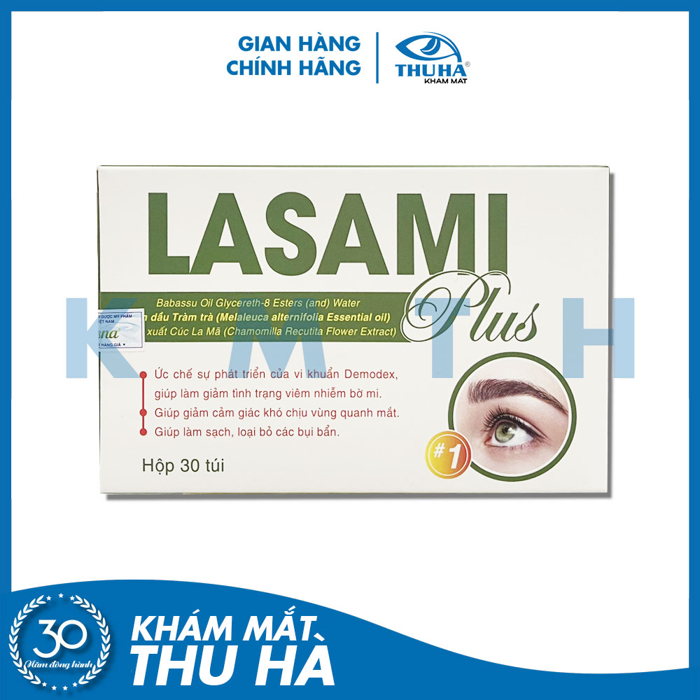Gạc lau mi mắt LASAMI Plus - sản phẩm chuyên dụng cho người bị viêm bờ mi khô mắt
