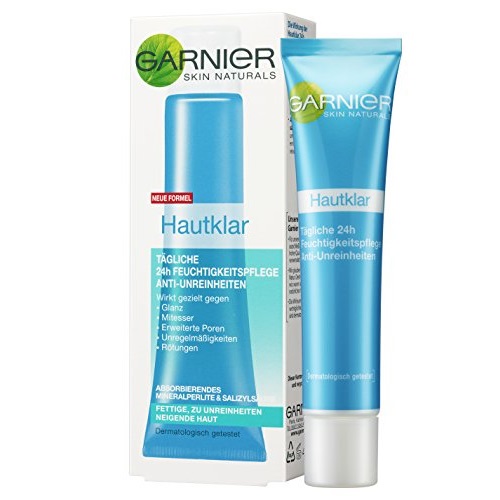 Kem Dưỡng Garnier Hautklar Dành Cho Da Nhờn Mụn Lỗ Chân Lông To 40Ml