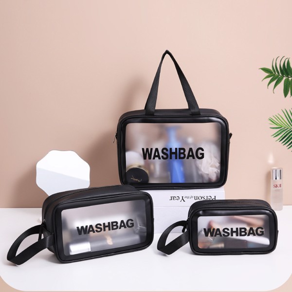 SET 3 TÚI NHỰA TRONG  ĐỰNG MỸ PHẨM SANG CHẢNH
