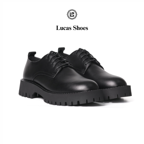 Giày tây nam đế cao giày da nam Storm Chunky Derby  Lucas Shoes bảo hành 1 năm (Chunky Derby)