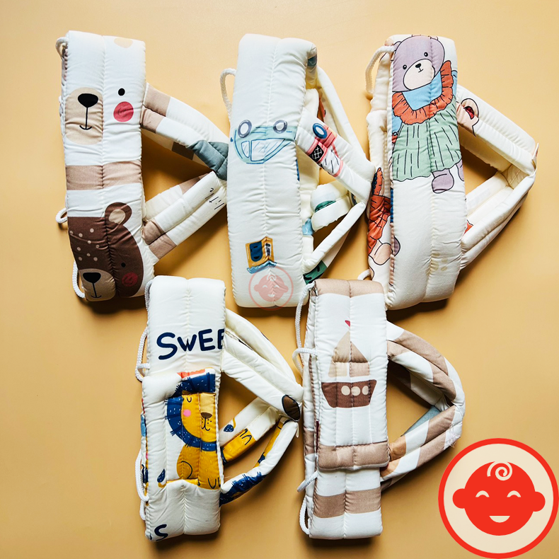 Mũ bảo vệ đầu cho bé tập đi tập bò chống va đập có điều chỉnh kích thước